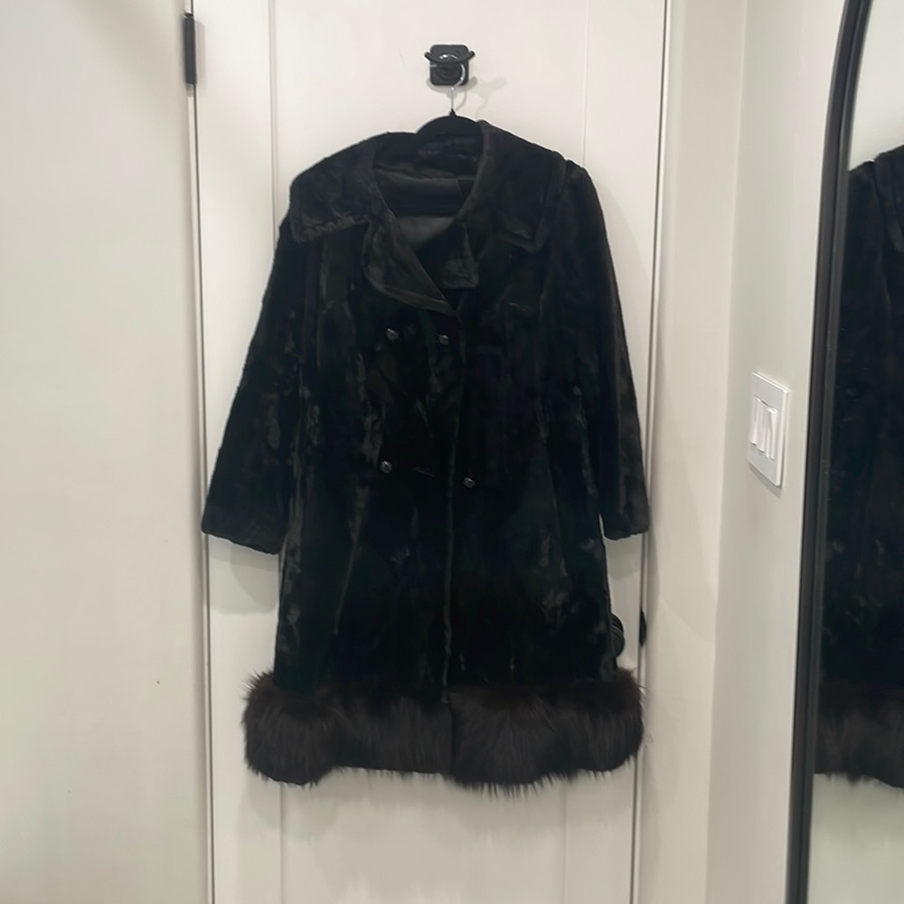 Wales of London faux fur coat (vintage)